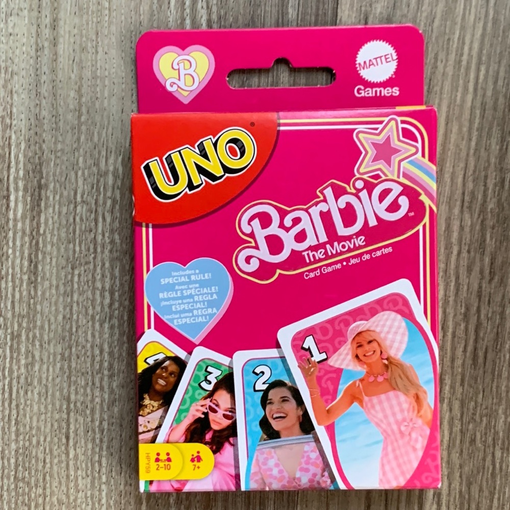 Barbie The Movie Edition UNO Cards  Playing Card Game New Collectible